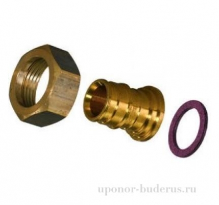 Uponor Q&E штуцер с накидной гайкой латунь 20x3/4НГ Артикул 1023016