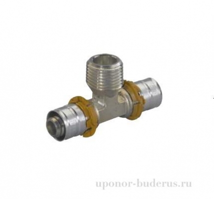 Uponor S-Press тройник с наружной резьбой 16-R1/2“НР-16  Артикул 1014927